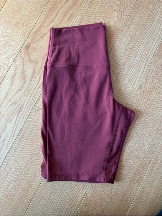 lululemon athletica Pants - lululemon Wunder Under Women's Bike Shorts in Burgundy